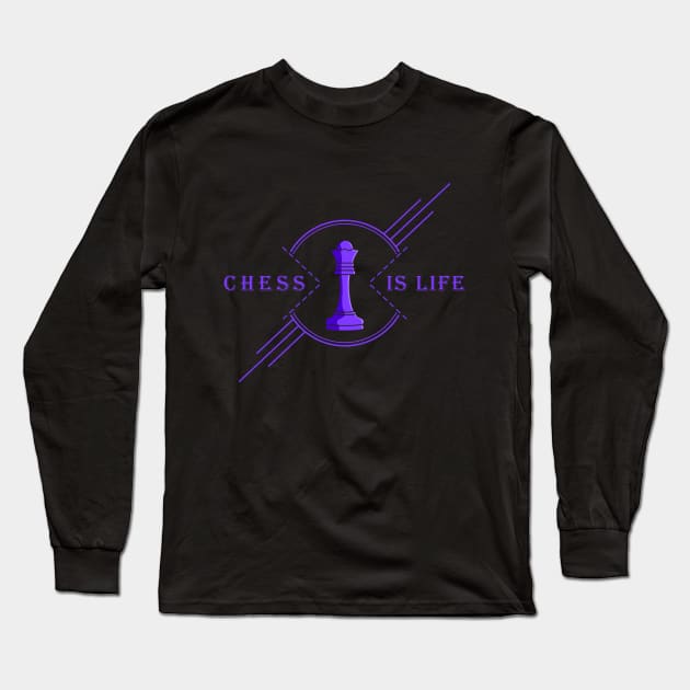 Chess is life Long Sleeve T-Shirt by Markus Schnabel